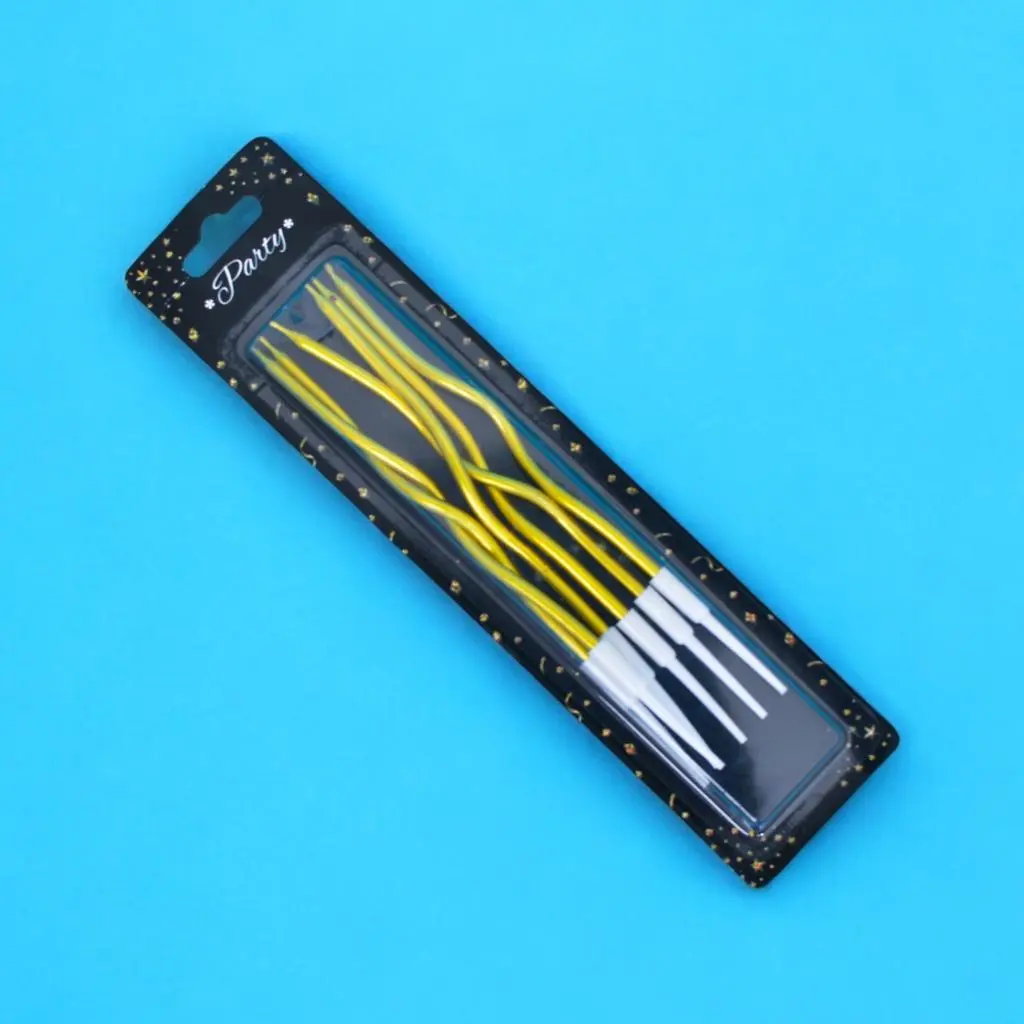 Golden Stick Cake Candles 0143
